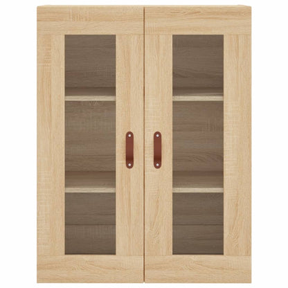 vidaXL Wall Mounted Cabinet Sonoma Oak 69,5x34x90 cm