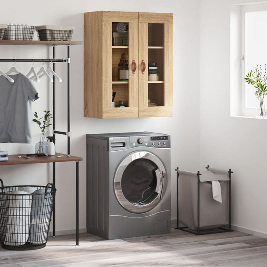 vidaXL Wall Mounted Cabinet Sonoma Oak 69,5x34x90 cm
