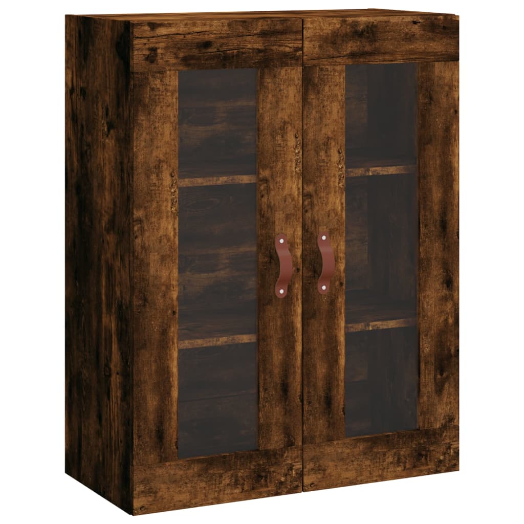 vidaXL Wall Mounted Cabinet Smoked Oak 69,5x34x90 cm