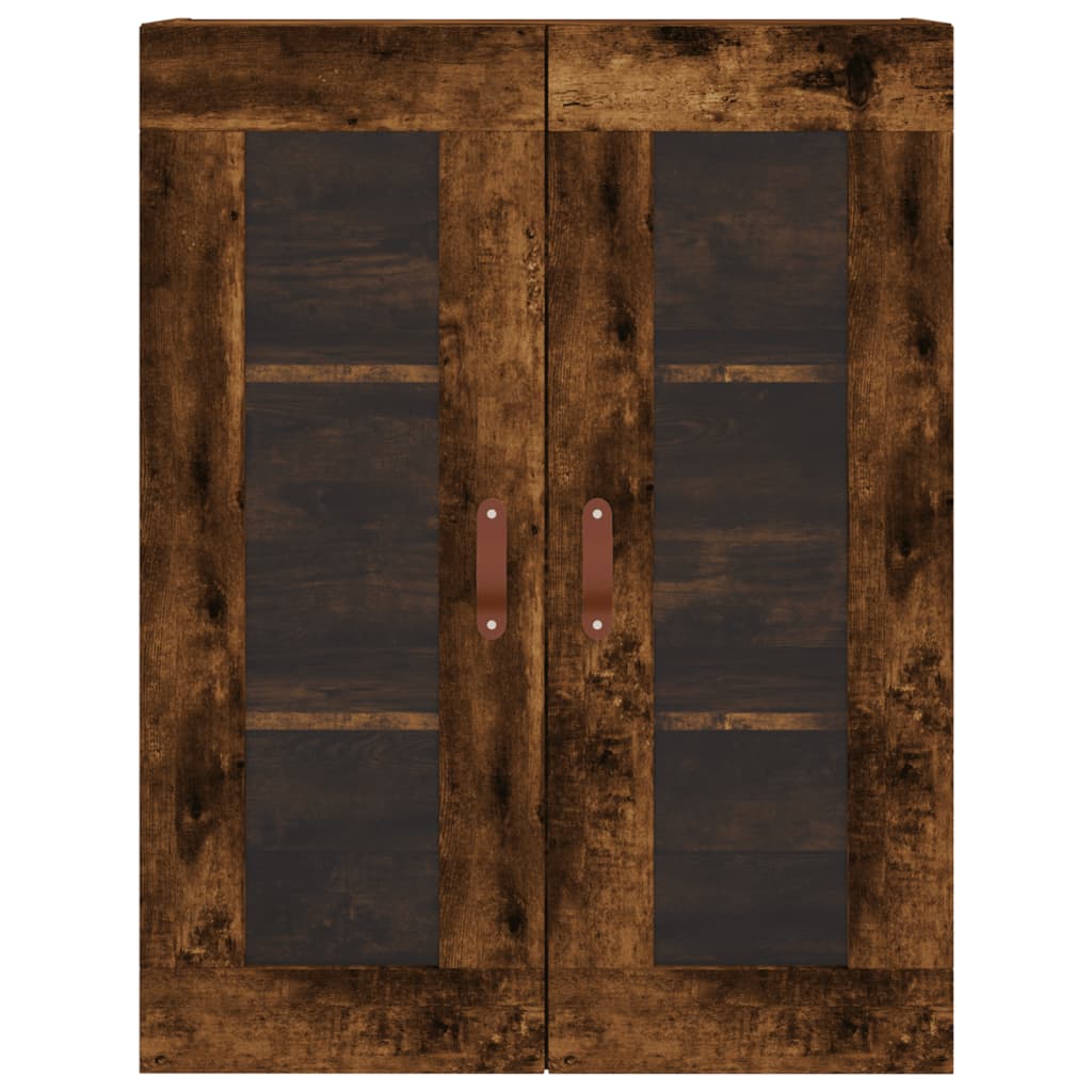 vidaXL Wall Mounted Cabinet Smoked Oak 69,5x34x90 cm
