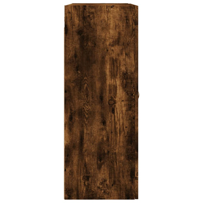 vidaXL Wall Mounted Cabinet Smoked Oak 69,5x34x90 cm