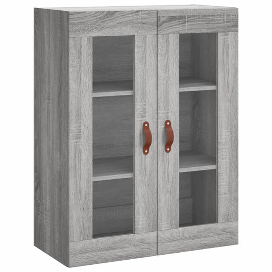 vidaXL Wall Mounted Cabinet Grey Sonoma 69,5x34x90 cm