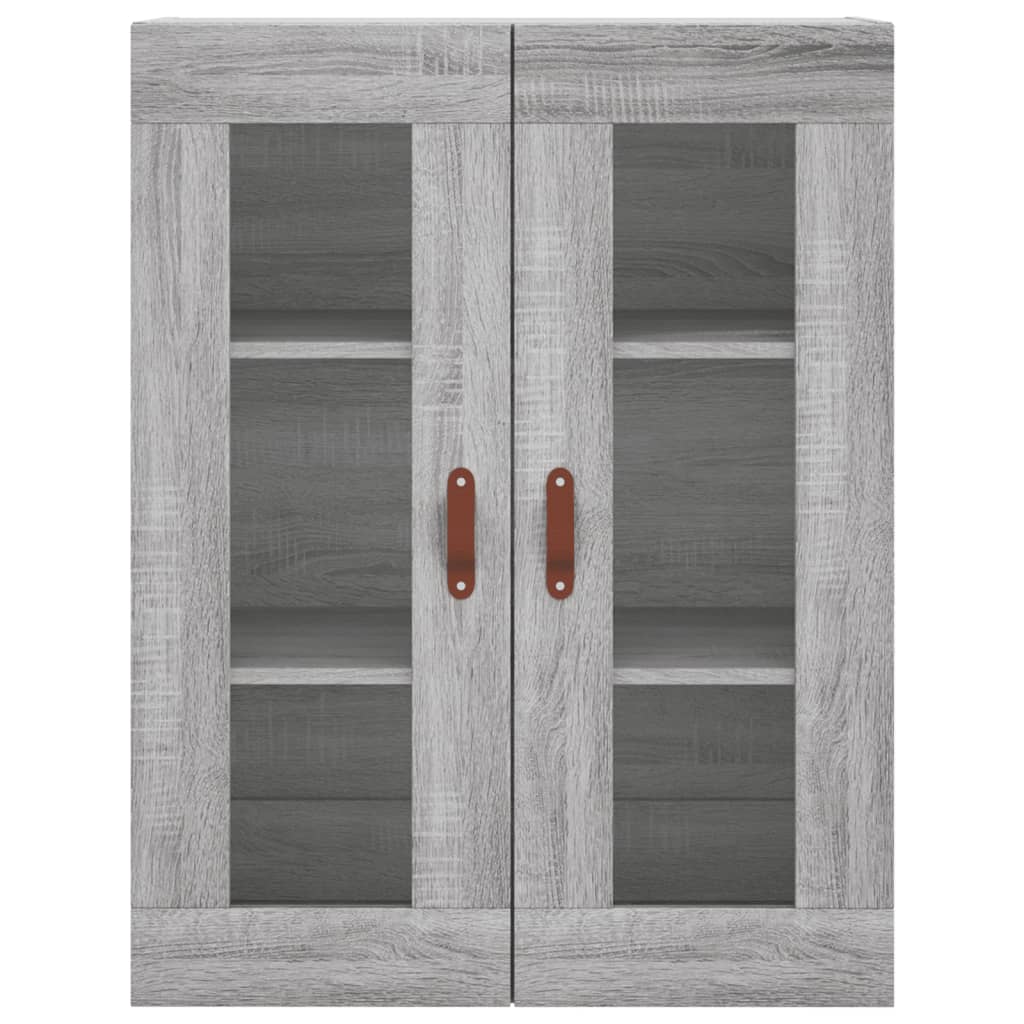vidaXL Wall Mounted Cabinet Grey Sonoma 69,5x34x90 cm