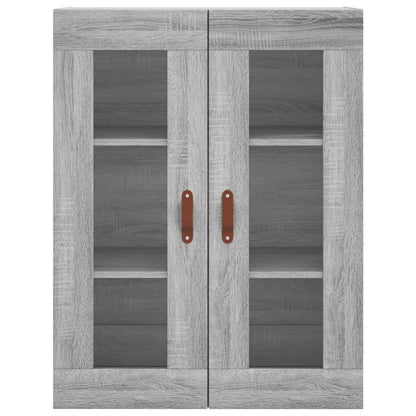 vidaXL Wall Mounted Cabinet Grey Sonoma 69,5x34x90 cm