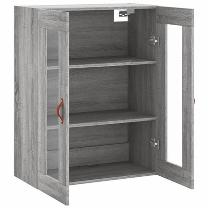 vidaXL Wall Mounted Cabinet Grey Sonoma 69,5x34x90 cm
