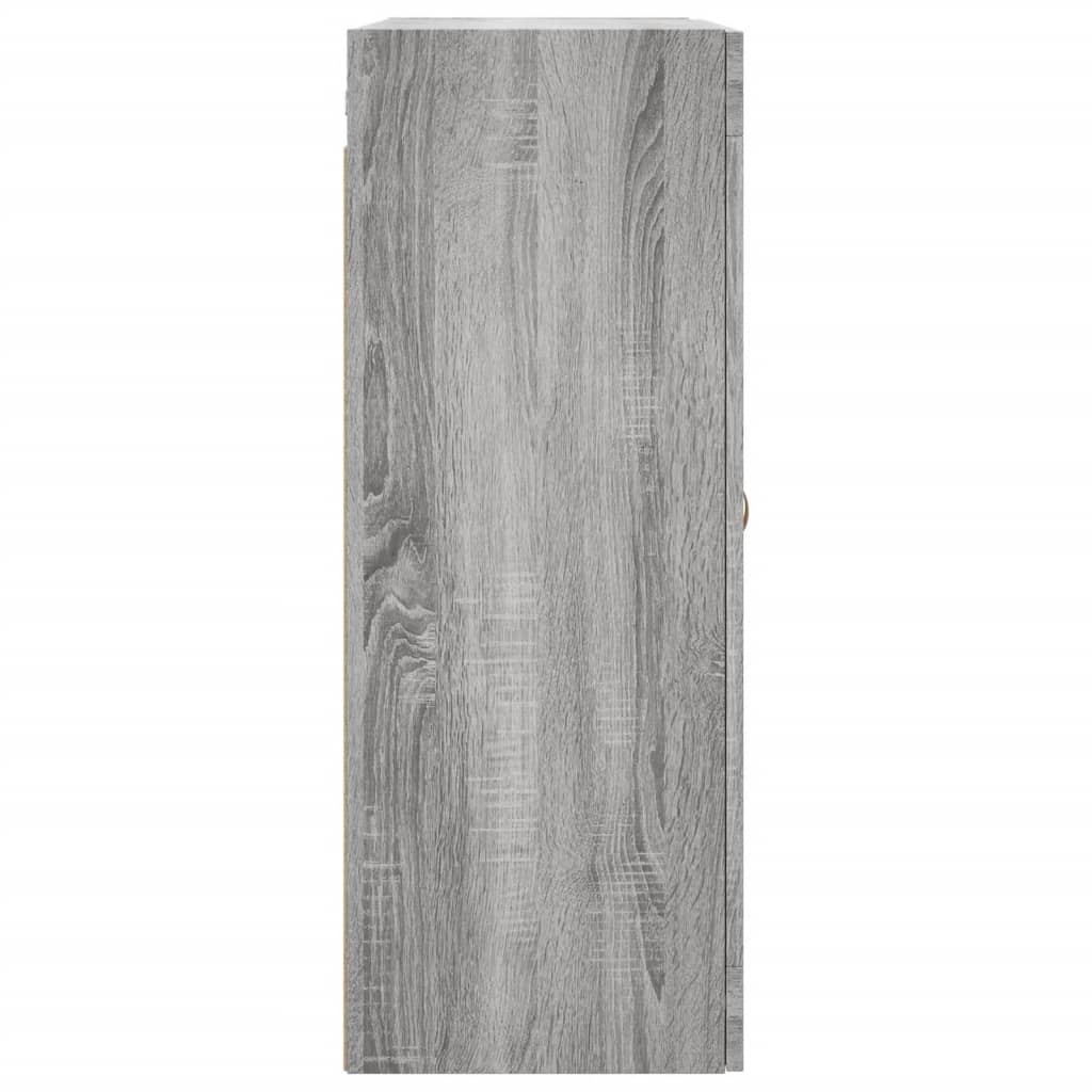 vidaXL Wall Mounted Cabinet Grey Sonoma 69,5x34x90 cm
