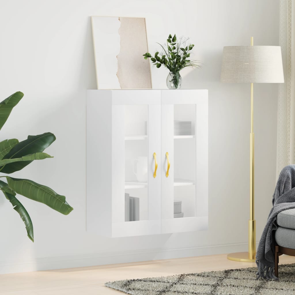 vidaXL Wall Mounted Cabinet White 69,5x34x90 cm