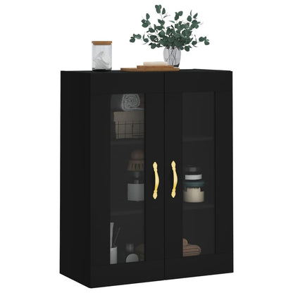vidaXL Wall Mounted Cabinet Black 69,5x34x90 cm