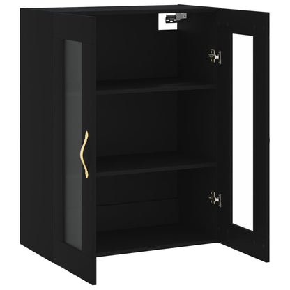 vidaXL Wall Mounted Cabinet Black 69,5x34x90 cm