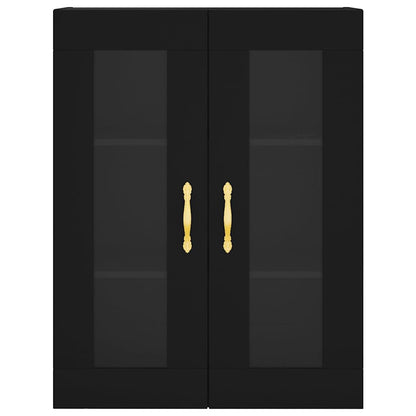 vidaXL Wall Mounted Cabinet Black 69,5x34x90 cm