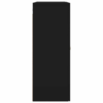 vidaXL Wall Mounted Cabinet Black 69,5x34x90 cm