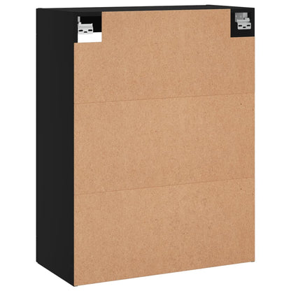 vidaXL Wall Mounted Cabinet Black 69,5x34x90 cm