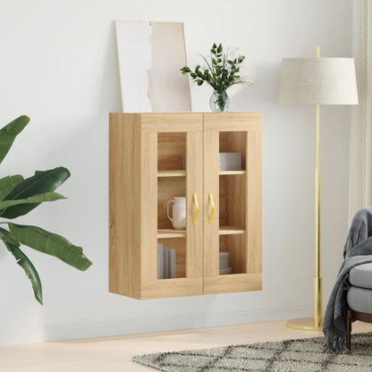 vidaXL Wall Mounted Cabinet Sonoma Oak 69,5x34x90 cm