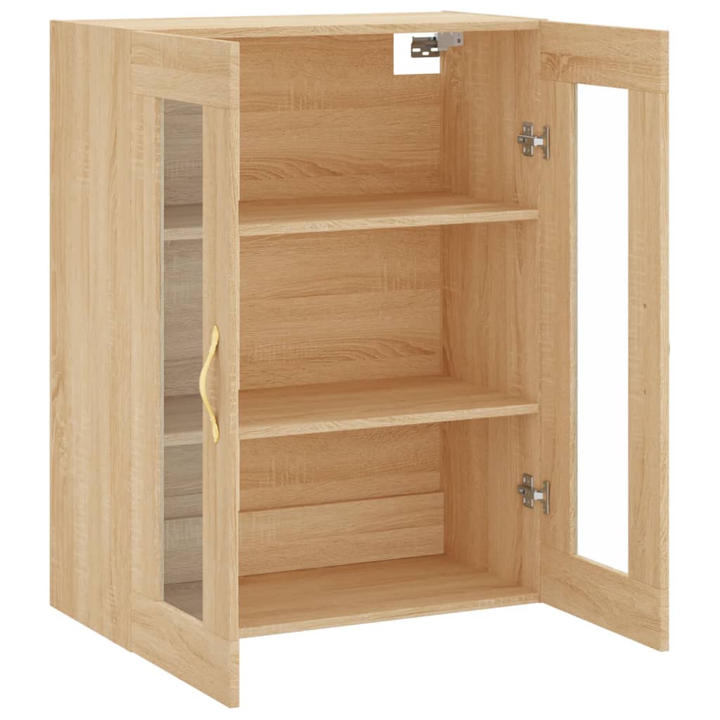 vidaXL Wall Mounted Cabinet Sonoma Oak 69,5x34x90 cm