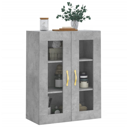 vidaXL Wall Mounted Cabinet Concrete Grey 69,5x34x90 cm