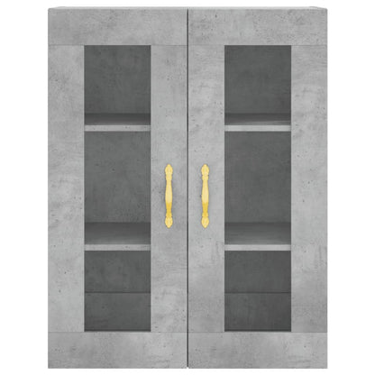 vidaXL Wall Mounted Cabinet Concrete Grey 69,5x34x90 cm