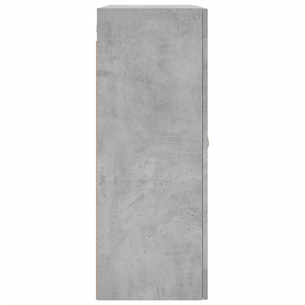 vidaXL Wall Mounted Cabinet Concrete Grey 69,5x34x90 cm