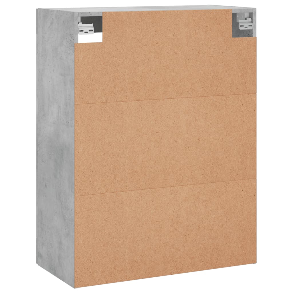 vidaXL Wall Mounted Cabinet Concrete Grey 69,5x34x90 cm