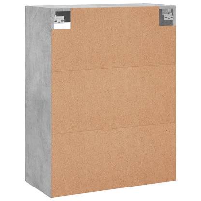 vidaXL Wall Mounted Cabinet Concrete Grey 69,5x34x90 cm