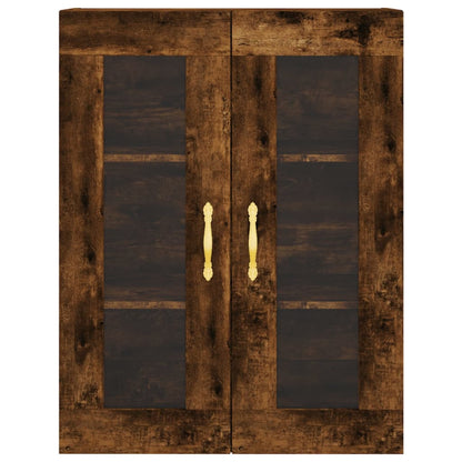 vidaXL Wall Mounted Cabinet Smoked Oak 69,5x34x90 cm