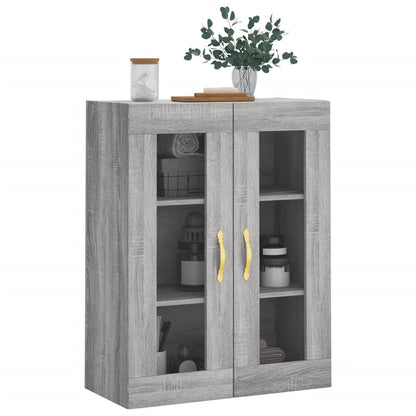vidaXL Wall Mounted Cabinet Grey Sonoma 69,5x34x90 cm