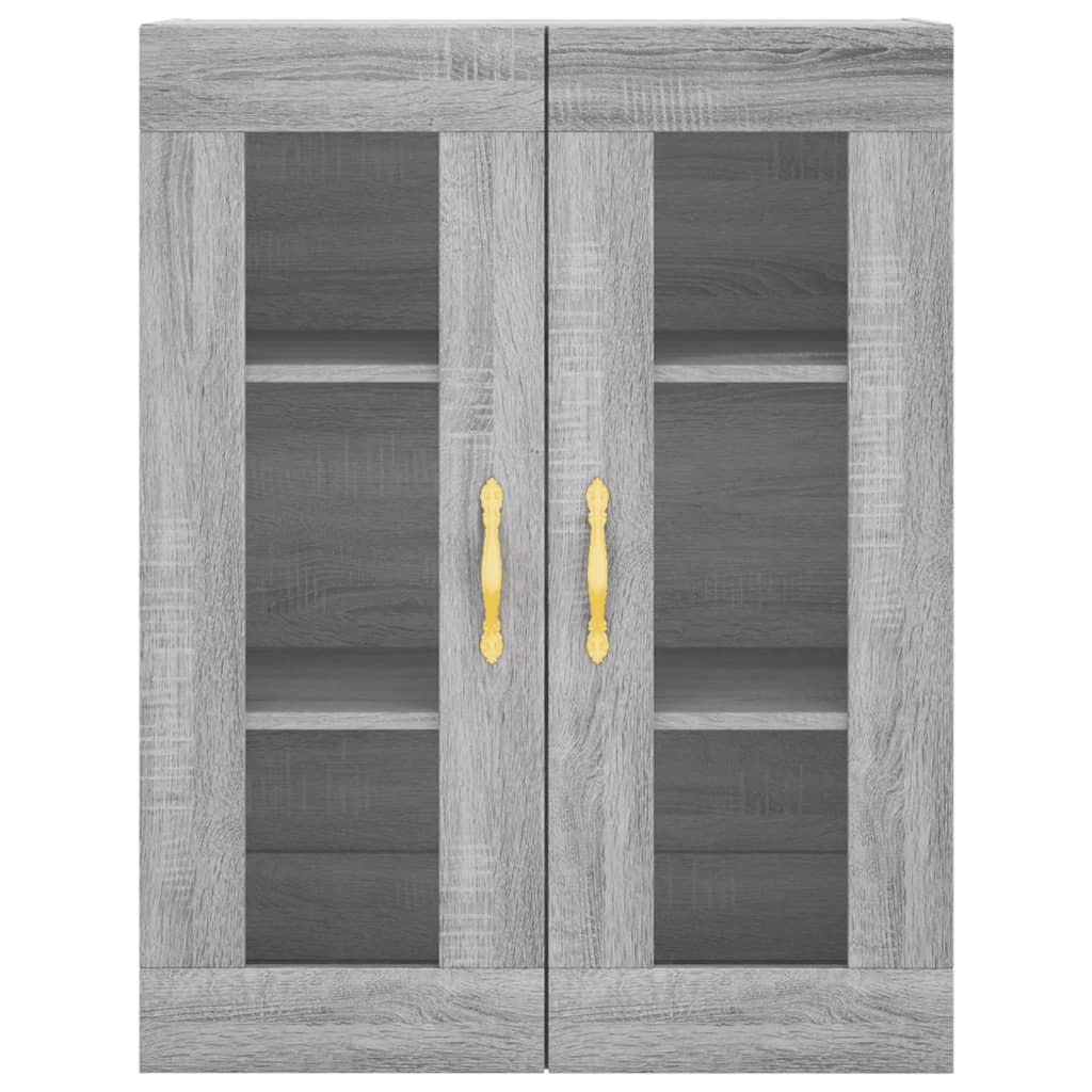 vidaXL Wall Mounted Cabinet Grey Sonoma 69,5x34x90 cm