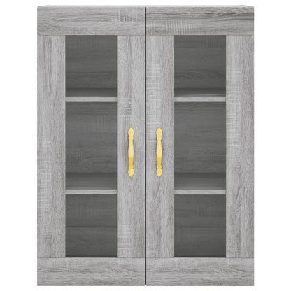 vidaXL Wall Mounted Cabinet Grey Sonoma 69,5x34x90 cm