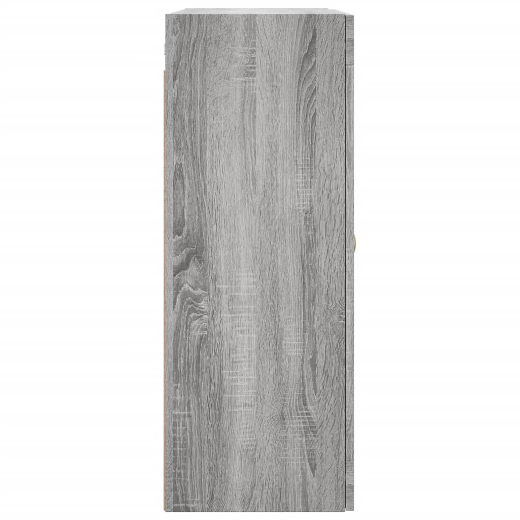 vidaXL Wall Mounted Cabinet Grey Sonoma 69,5x34x90 cm