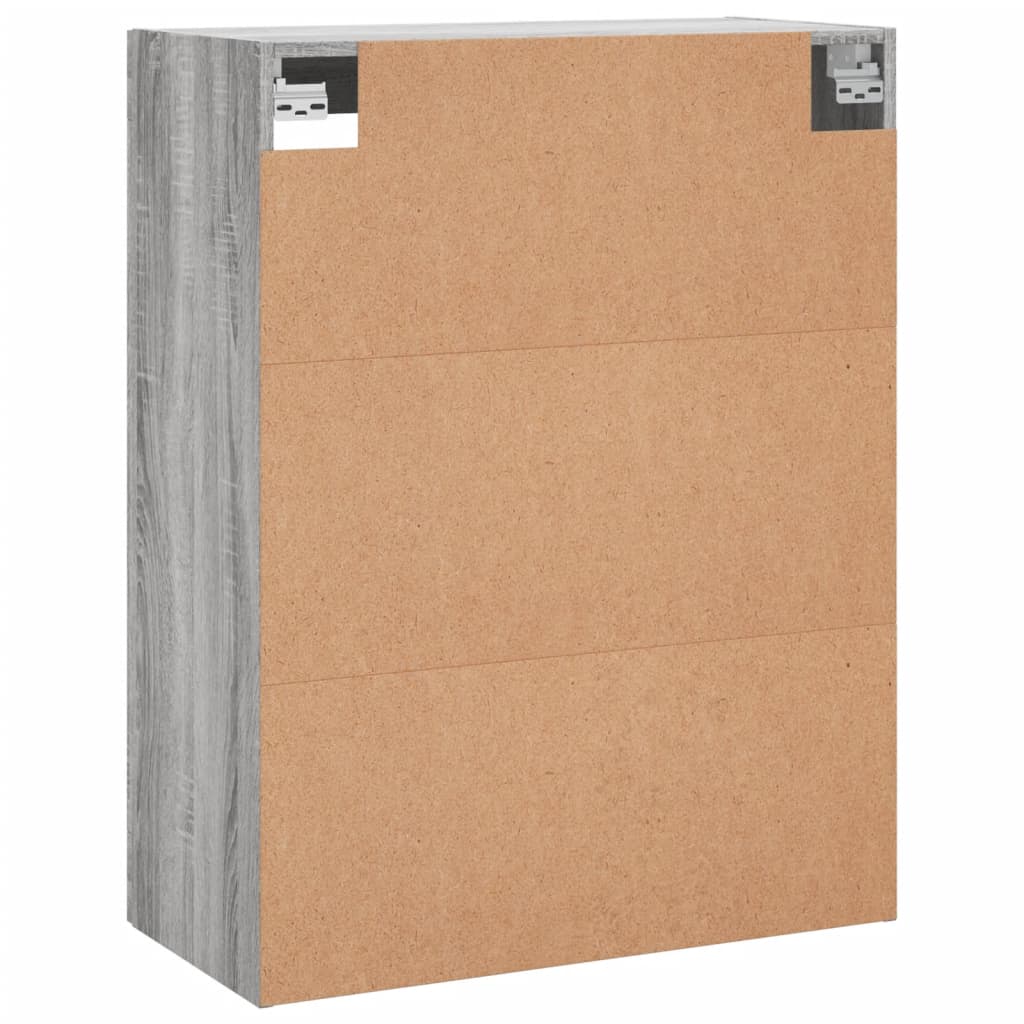 vidaXL Wall Mounted Cabinet Grey Sonoma 69,5x34x90 cm