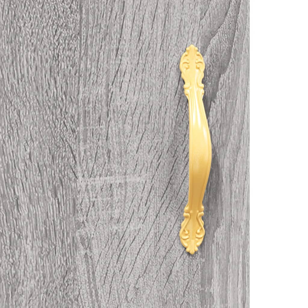 vidaXL Wall Mounted Cabinet Grey Sonoma 69,5x34x90 cm