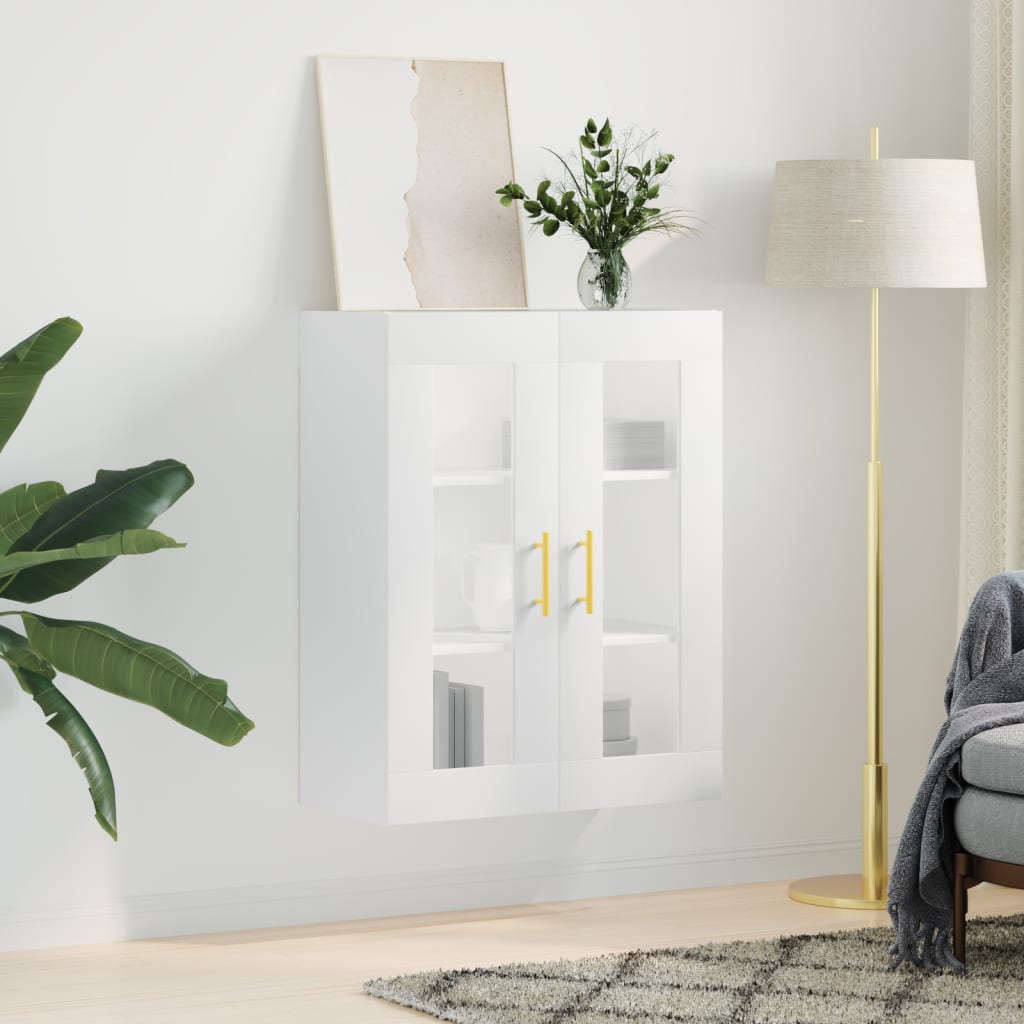 vidaXL Wall Mounted Cabinet White 69,5x34x90 cm