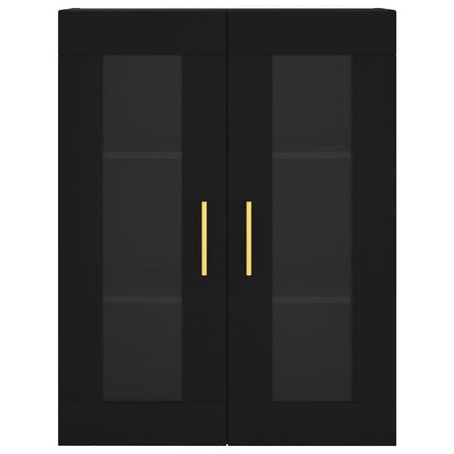 vidaXL Wall Mounted Cabinet Black 69,5x34x90 cm