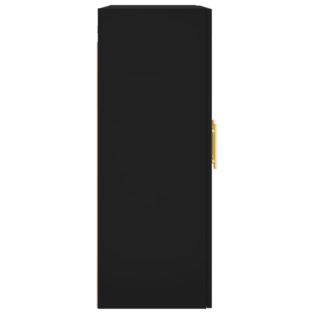 vidaXL Wall Mounted Cabinet Black 69,5x34x90 cm