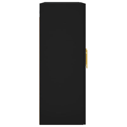 vidaXL Wall Mounted Cabinet Black 69,5x34x90 cm