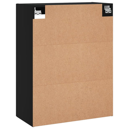 vidaXL Wall Mounted Cabinet Black 69,5x34x90 cm