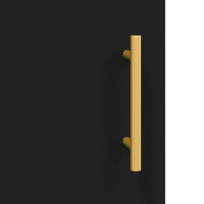 vidaXL Wall Mounted Cabinet Black 69,5x34x90 cm