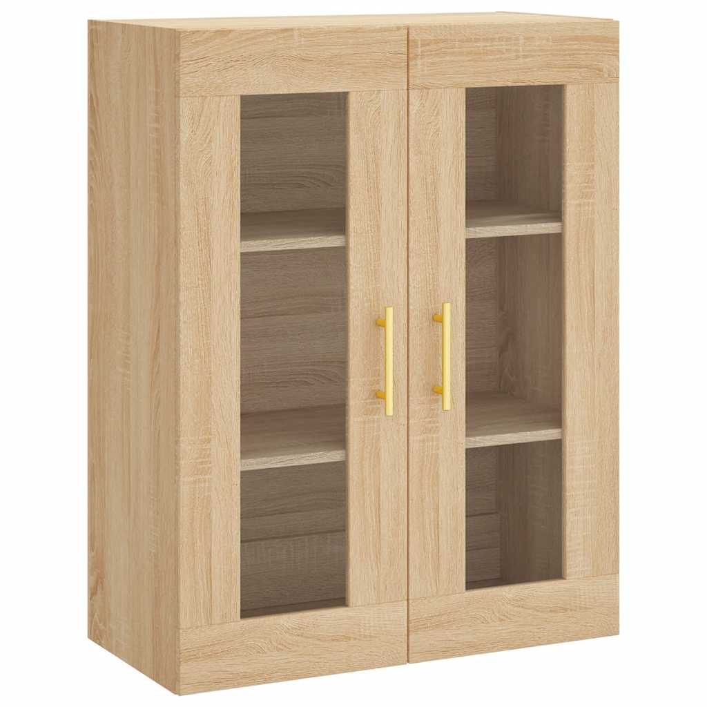 vidaXL Wall Mounted Cabinet Sonoma Oak 69,5x34x90 cm