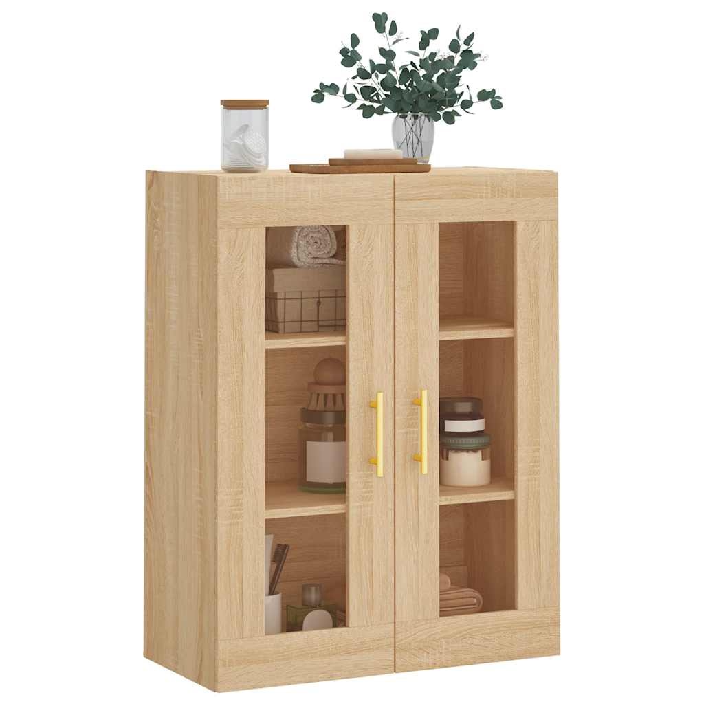 vidaXL Wall Mounted Cabinet Sonoma Oak 69,5x34x90 cm