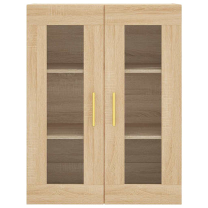 vidaXL Wall Mounted Cabinet Sonoma Oak 69.5x34x90 cm