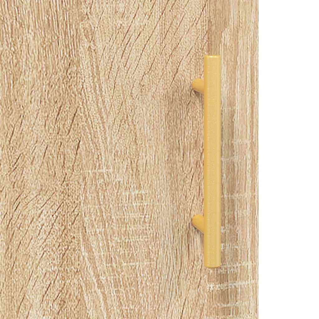vidaXL Wall Mounted Cabinet Sonoma Oak 69.5x34x90 cm
