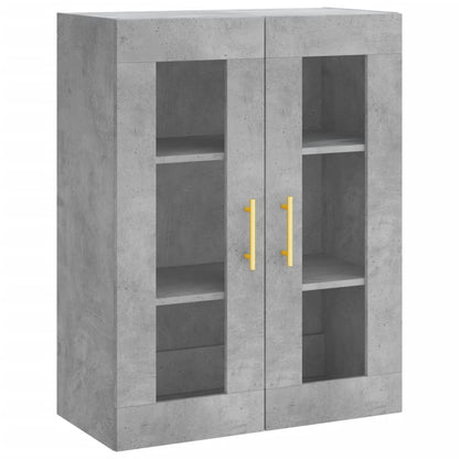 vidaXL Wall Mounted Cabinet Concrete Grey 69,5x34x90 cm