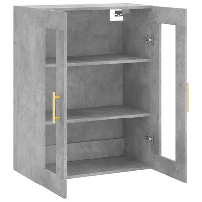 vidaXL Wall Mounted Cabinet Concrete Grey 69,5x34x90 cm