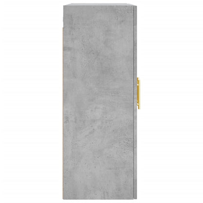 vidaXL Wall Mounted Cabinet Concrete Grey 69,5x34x90 cm