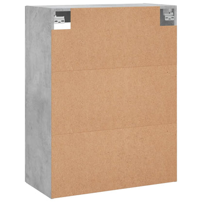 vidaXL Wall Mounted Cabinet Concrete Grey 69.5x34x90 cm