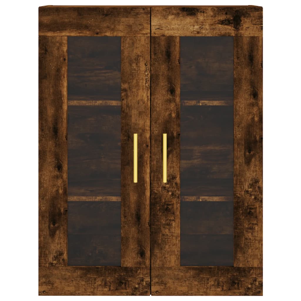 vidaXL Wall Mounted Cabinet Smoked Oak 69,5x34x90 cm