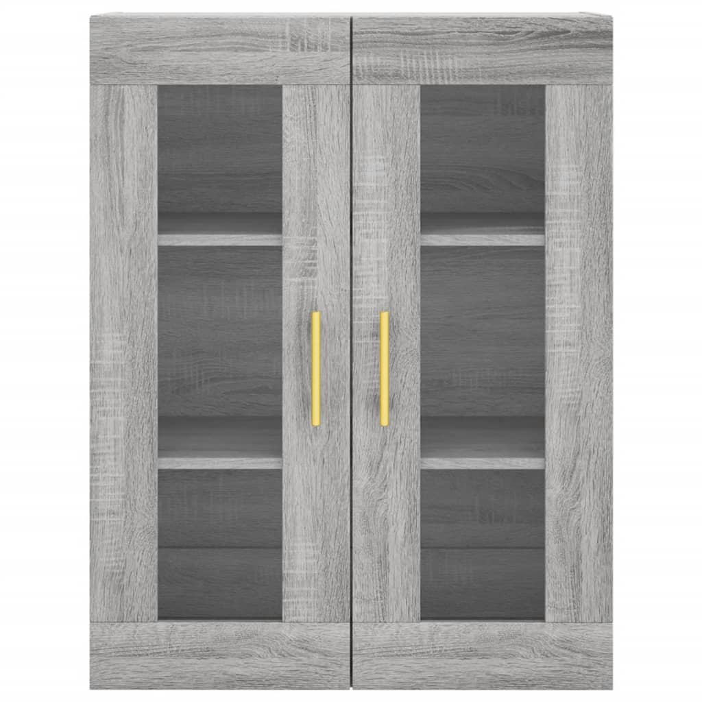 vidaXL Wall Mounted Cabinet Grey Sonoma 69,5x34x90 cm