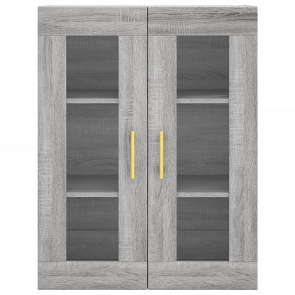 vidaXL Wall Mounted Cabinet Grey Sonoma 69,5x34x90 cm
