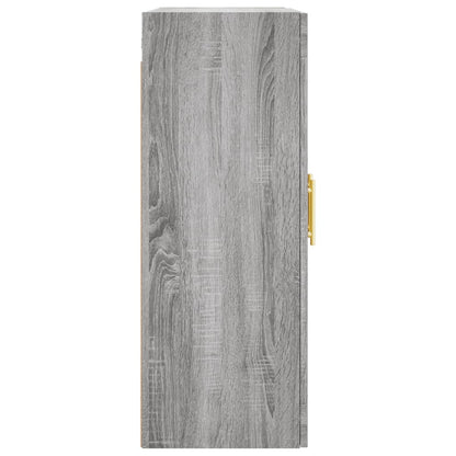 vidaXL Wall Mounted Cabinet Grey Sonoma 69,5x34x90 cm