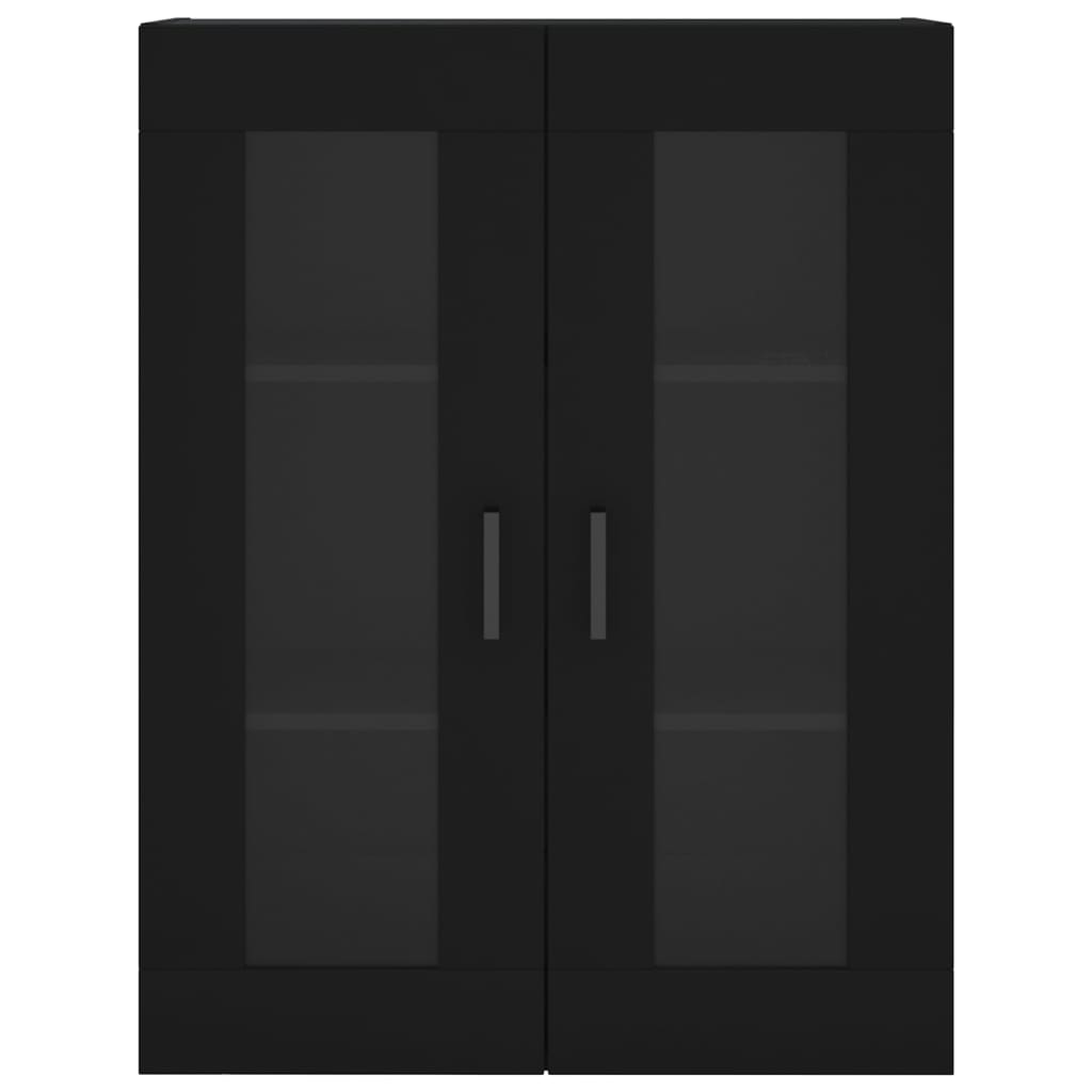 vidaXL Wall Mounted Cabinet Black 69.5x34x90 cm
