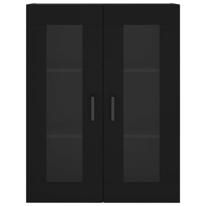 vidaXL Wall Mounted Cabinet Black 69.5x34x90 cm